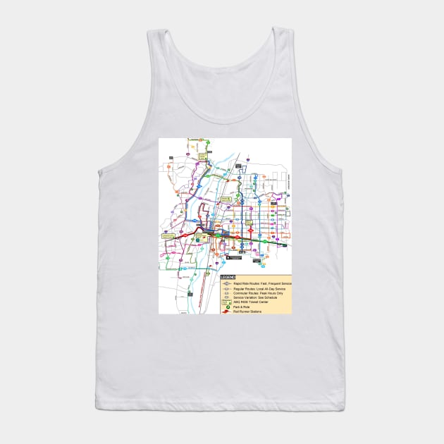 Albuquerque System / Transit Map - USA Tank Top by Superfunky